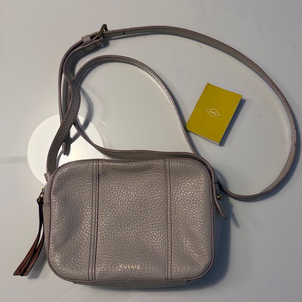 Fossil | Fossil Gemma Mini Camera Crossbody Bag pebbled leather